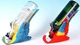 Decorative Parrot Macaw Wine Bottle Holder Pair