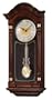 Seiko Wall Pendulum Clock Dark Brown Solid Oak Case with Hand-Rubbed Finish