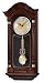 Seiko Wall Pendulum Clock Dark Brown Solid Oak Case with Hand-Rubbed Finish