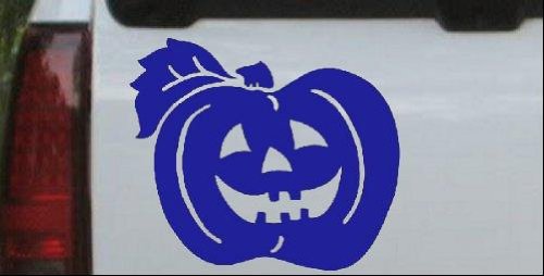 Blue 26in X 22.8in -- Jack O Lantern Halloween Other Car Window Wall Laptop Decal Sticker
