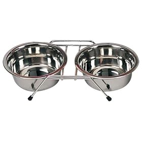 SMALL CATS-DOGS FOOD-WATER BOWL 2-PIECE SET