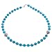 EXP Handmade Faceted Blue Glass & Silver Necklace
