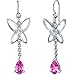 Butterfly Design 2.00 Carats Pink Sapphire Pear title=