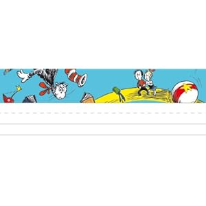 Eureka Dr. Seuss Self-Adhesive Name Plates, Set of 36, Cat in The Hat ...