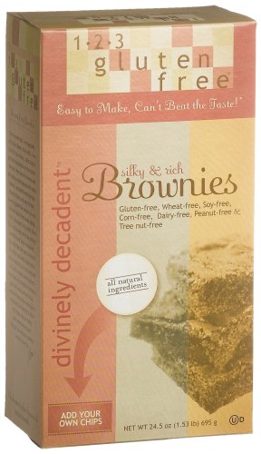 123 Gluten Free Brownie Mix Wheat And Gluten Free, 24.5-Ounce Units (Pack of 3) by 123 Gluten Free