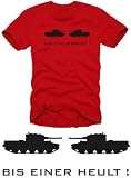 Bis einer heult T-Shirt rot / schwarz