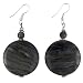 EXP Handmade Green Quartz Dangle Earrings With Antiqued Silver Beads