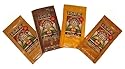 Fireside Gourmet Fat Free Hot Buttery Coffee 4 Pack Gift Set: Butter Rum, Vanilla Nut Fudge, Hazelnut Mocha & Coconut Creme - Great Stocking Stuffers!