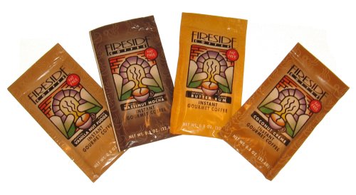 Fireside Gourmet Fat Free Hot Buttery Coffee 4 Pack Gift Set: Butter Rum, Vanilla Nut... by Fireside Gourmet