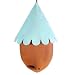 Copper-Top Terra Cotta Hanging Bird Feeder: Patina Copper Version