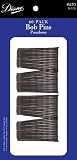 Diane D450 Bobby Pins, Black, 60 Units/Card, 12-pack