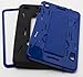 One Touch Pop 7 Case, Bastex Heavy Duty Hybrid Kickstand Tablet Case - Black Silicone Cover Hard Blue Kickstand Case for Alcatel One Touch Pop 7 p310a 7