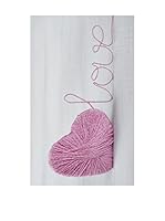 Huella deco Felpudo de Vinilo (Gris/Rosa)