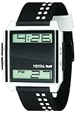 IMAGE OF Vestal Men's DIG009 Digichord Black White Polyurethane Digital Watch