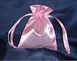Satin Wedding Favor Bags/Pouches - 3"x4" - Pink (10 Bags)