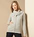 Info/Buy Pure Cotton Long Sleeve Cowl Neck Zip Top