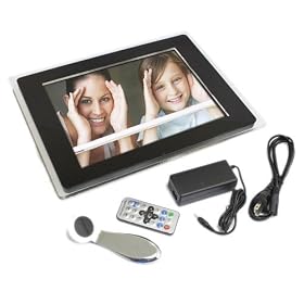 12.1" Digital Photo Frame Black: Camera &amp; Photo