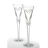 Waterford Wishes Toasting Flutes - Love & Romance, Pair