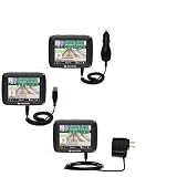 Deluxe Kit for the Navigon 2100 includes a USB cable with Car and Wall Charger - Gomadic Brand w/ TipExchange Technology