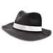 Black Flocked Gangster Zoot Suit Hat
