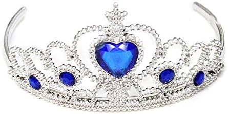 Fairy Princess Royal Blue Tiara Crown Headband Accessories for Kids Costume Part