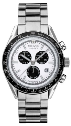 Swiss Military Herren-Armbanduhr XL Chronograph Edelstahl 06-5135.04.001