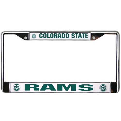 Buy Colorado State Rams Chrome License Plate Frame by Football Fanatics