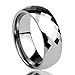 Unisex Men's 8MM Tungsten Comfort Fit Wedding Band Ring Multi Faceted High Polish Dome Ring ( Size 7 to 14)