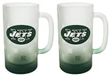 New York Jets Frosted Mug (16-Ounce, Set of 2)