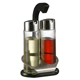STOHA DESIGN 038392 Tisch Menage 5 tlg., Edelstahl, Buchenholz