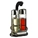 STOHA DESIGN 038392 Tisch Menage 5 tlg., Edelstahl, Buchenholz