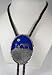 Praying Cowboy Blue Enamel Religious Bolo Tie