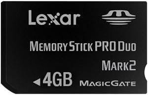 Lexar Platinum II 4GB Memory Stick Pro Duo Flash Memory Card LMSPD4GBBSBNA