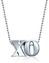 Alex Woo "Little Letters" XO Silver Pendant Necklace