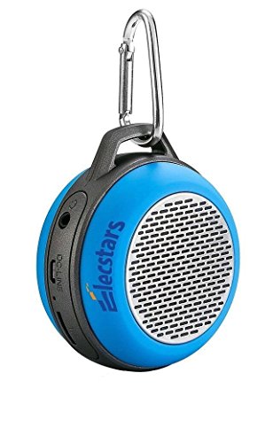 Elecstars Portable Bluetooth Speakers with Bass,Wireless Speaker System with FM Radio For Car, Phone, Indoors or Outdoors - Fast Connectivity, Pairs with All Bluetooth Devices Subwoofer (Blue)