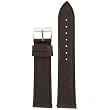 Genuine Leather Watch Band Pearl Finish Brown 18mm