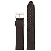 Genuine Leather Watch Band Pearl Finish Brown 18mm