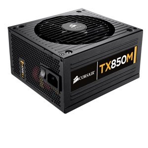 Corsair Enthusiast TX V2 Series 850-Watt 80 Plus Bronze Certified High Performance Modular Power Supply CP-9020004-NA
