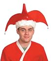 SANTA HAT: 3 POINTED HAT WITH 3 BELLS