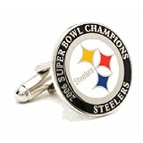 Pittsburgh Steelers Super Bowl Champions NFL Logo'd Executive Cufflinks w/Jewelry Box