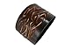 BrownBeans, Tattoo Design Brown Genuine Leather Wristband Cuff Bracelet (LBCT3043)