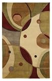 828 Himalayan Collection Contemporary Area Rug Multi, 100% Wool Hand-knotted.