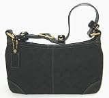 AUTHENTIC COACH BLEECKER MEDIUM BLACK SIGNATURE HOBO 11431