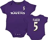 Baltimore Ravens Infant Purple Reebok Joe Flacco Name & Number Creeper