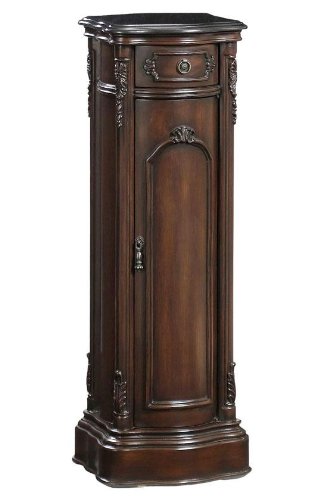 Baymont Storage Pedestal, 42H BLKGRANITE, MAHOGANY
