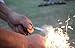 5pcs Magnesium Fire Starter Flint Stone Lighter Kit Black