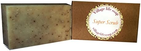 Village Life Soap Organic "Super Scrub" Soap Bar 2 Bars