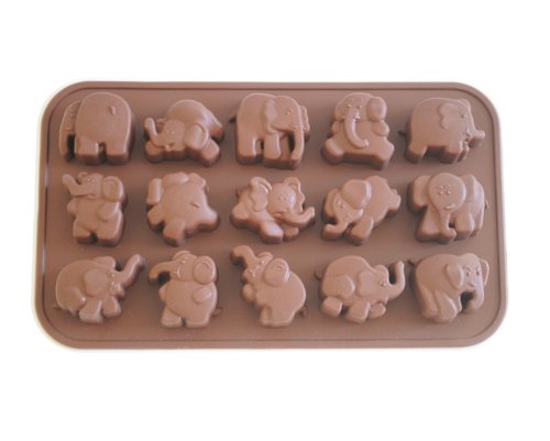 Image of Dancing Elephant Cake & Chocolate Mold- Silicone