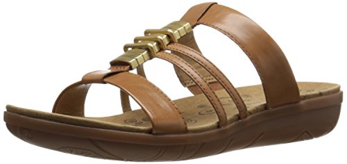BareTraps Women’s Joyful Toe Ring Sandal, Cognac, 7.5 M US
