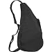AmeriBag Classic Distressed Nylon Healthy Back Bag tote Medium,Black,one size